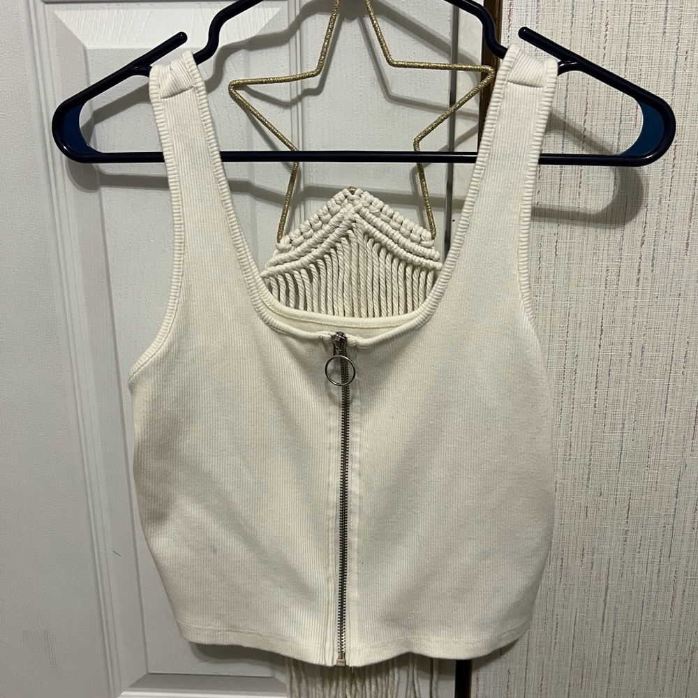 Target zip up tank top